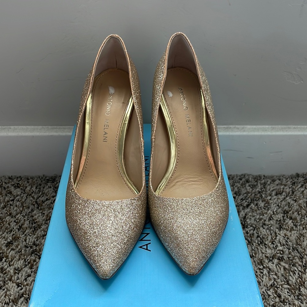 Antonio Melani Gold Heels